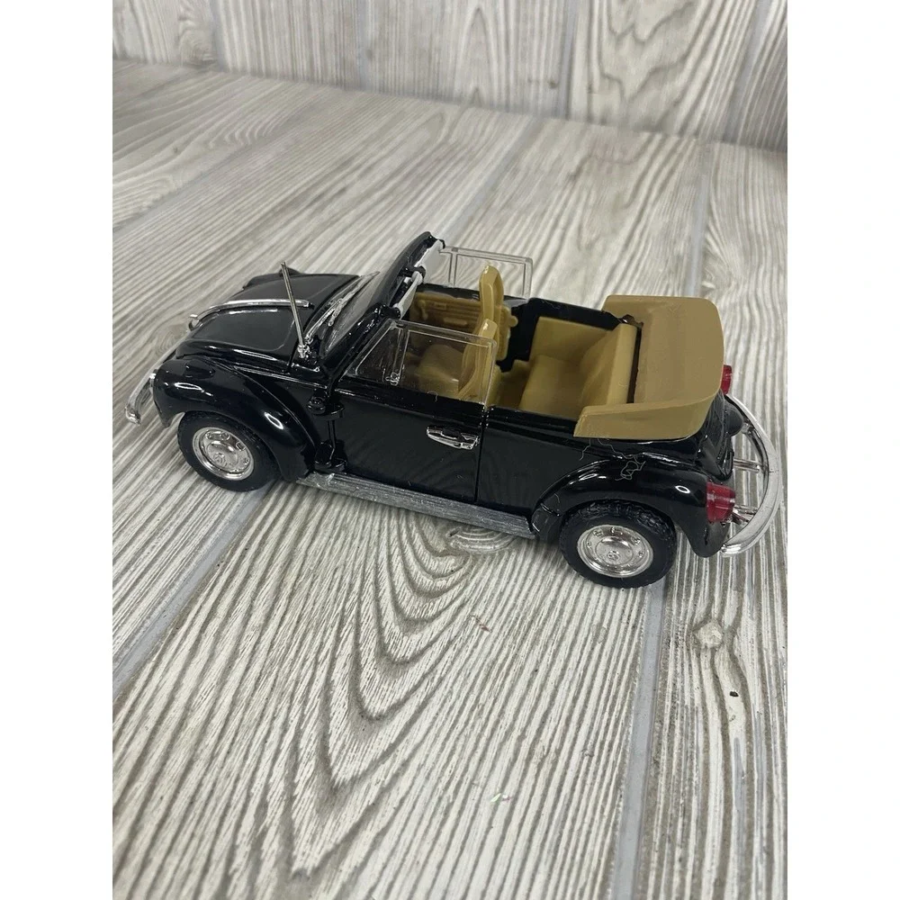 Polistil Volkswagen Cabriolet 1303 Diecast Model Car Black 1/25 Scale Vintage